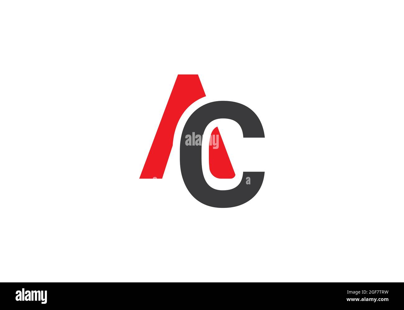 AC logo letter design vector image Stock Photo - Alamy