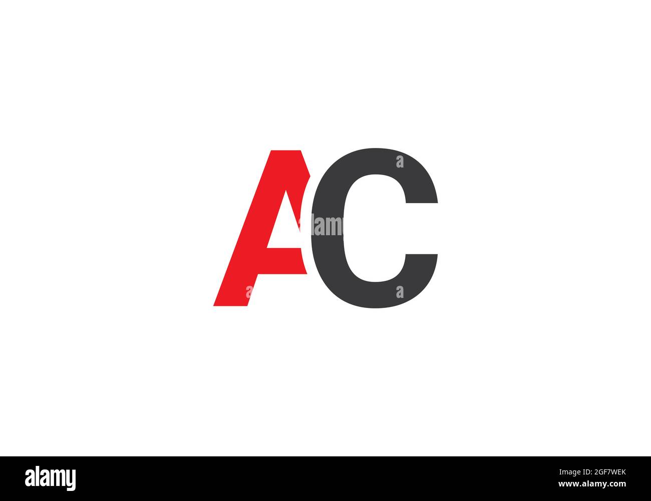 AC logo letter design vector image Stock Photo - Alamy