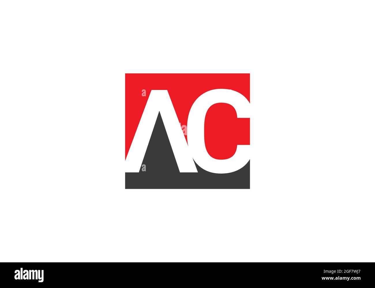 AC logo letter design vector image Stock Photo - Alamy