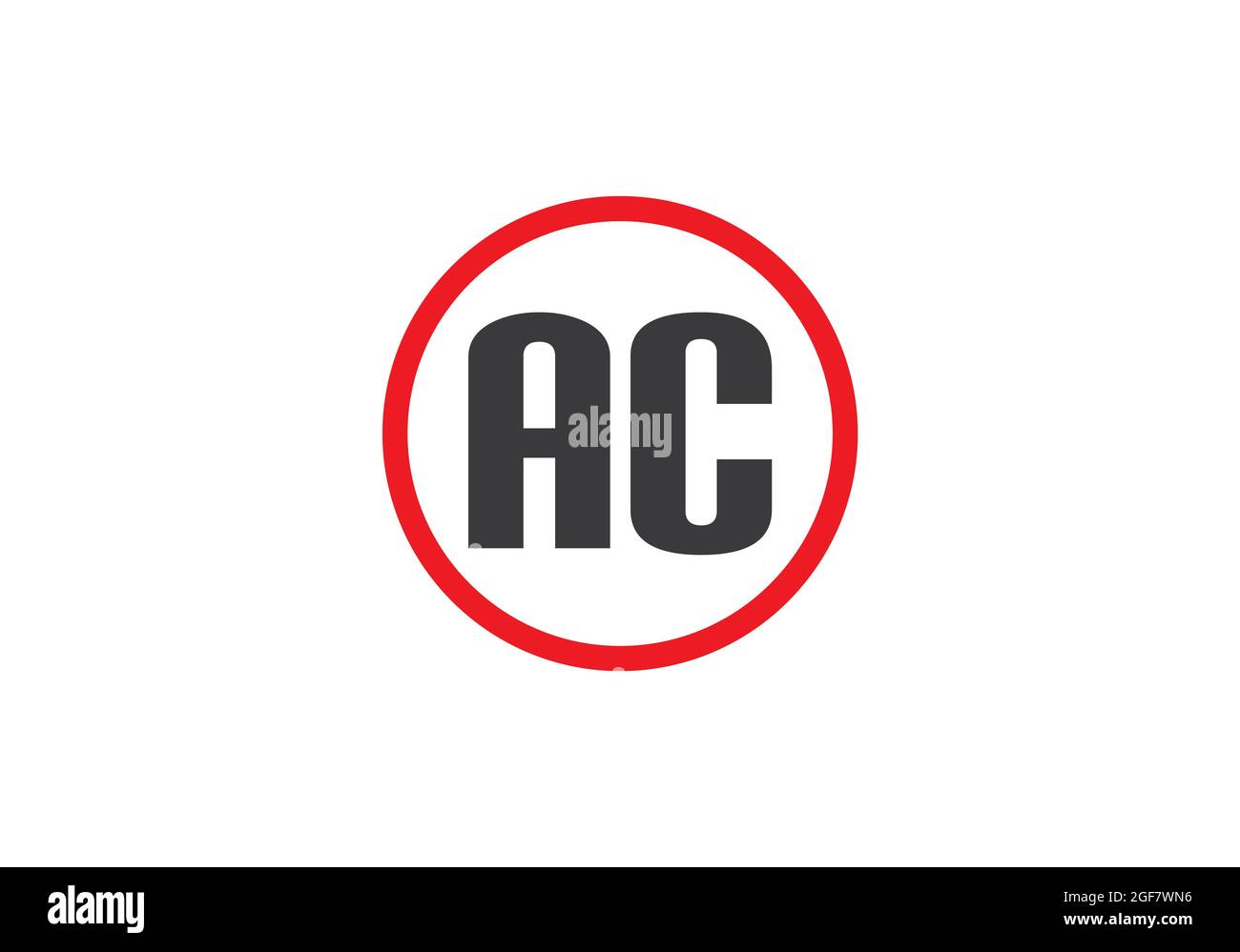 AC logo letter design vector image Stock Photo - Alamy