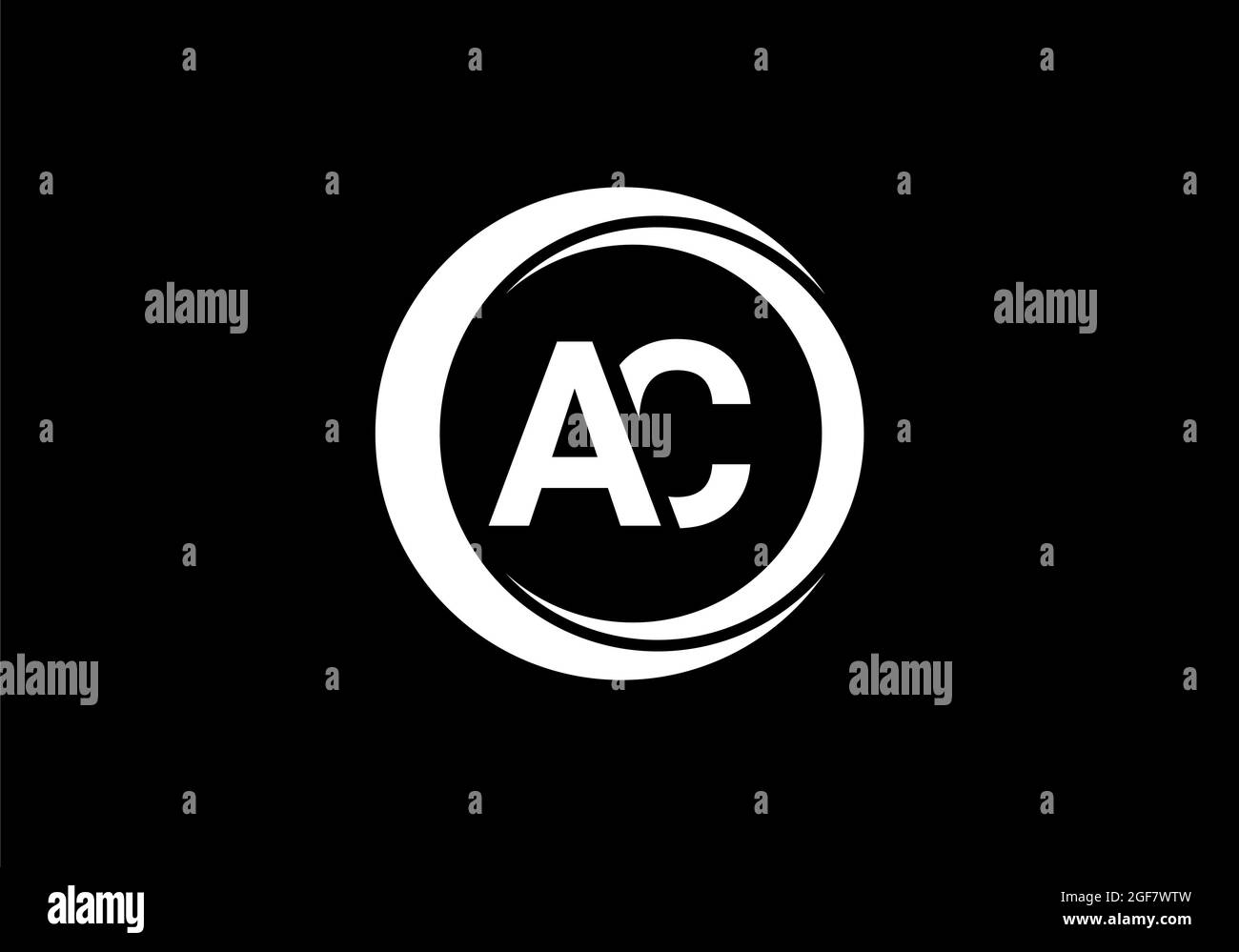 AC logo letter design vector image Stock Photo - Alamy