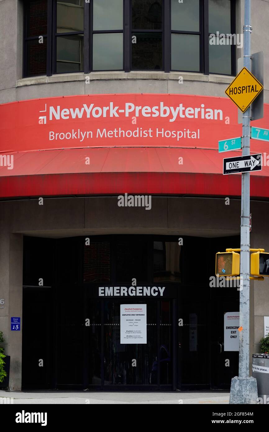New York Presbyterian Brooklyn Methodist hospital Park Slope NYC Stock