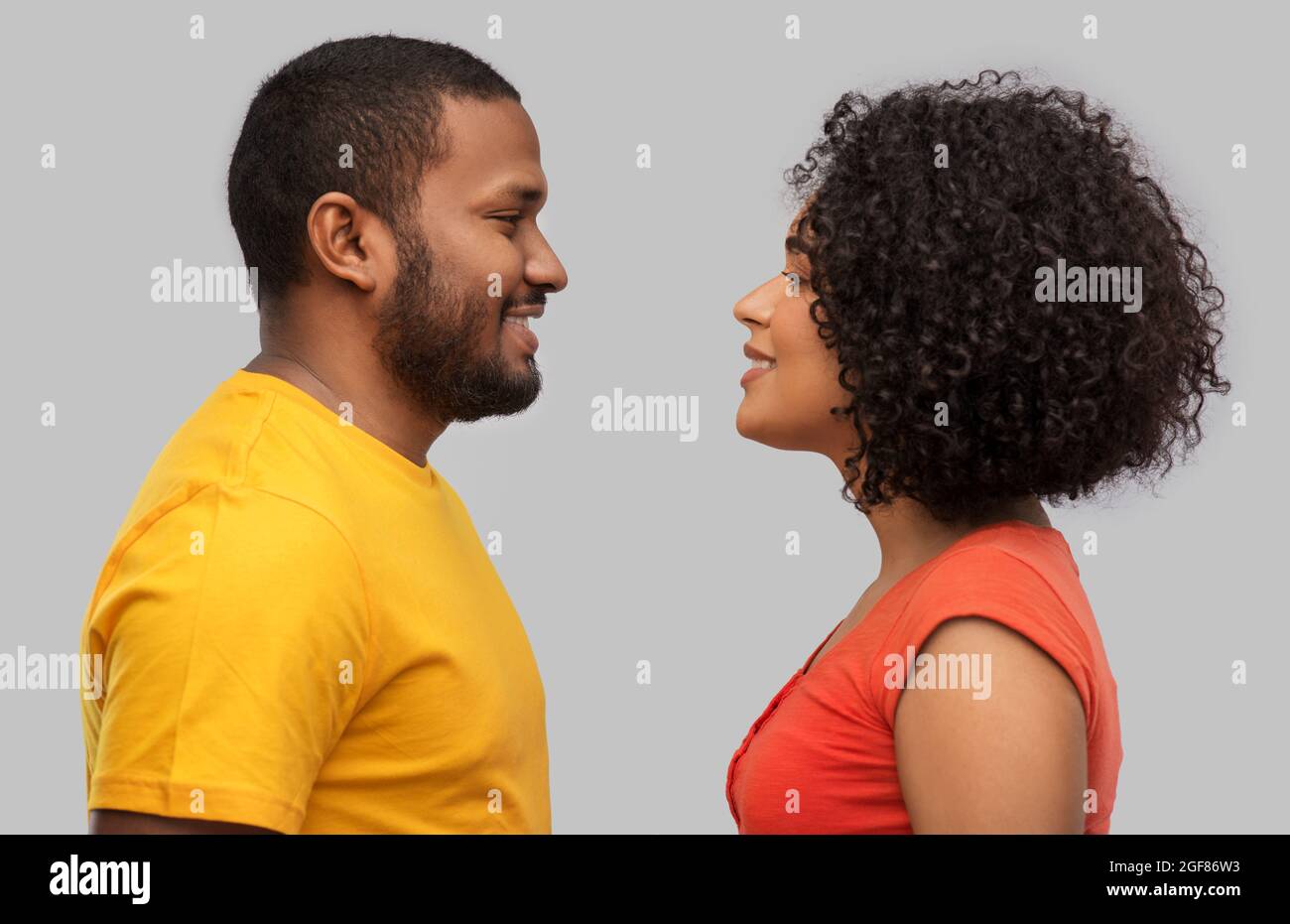 happy african american couple Stock Photo - Alamy