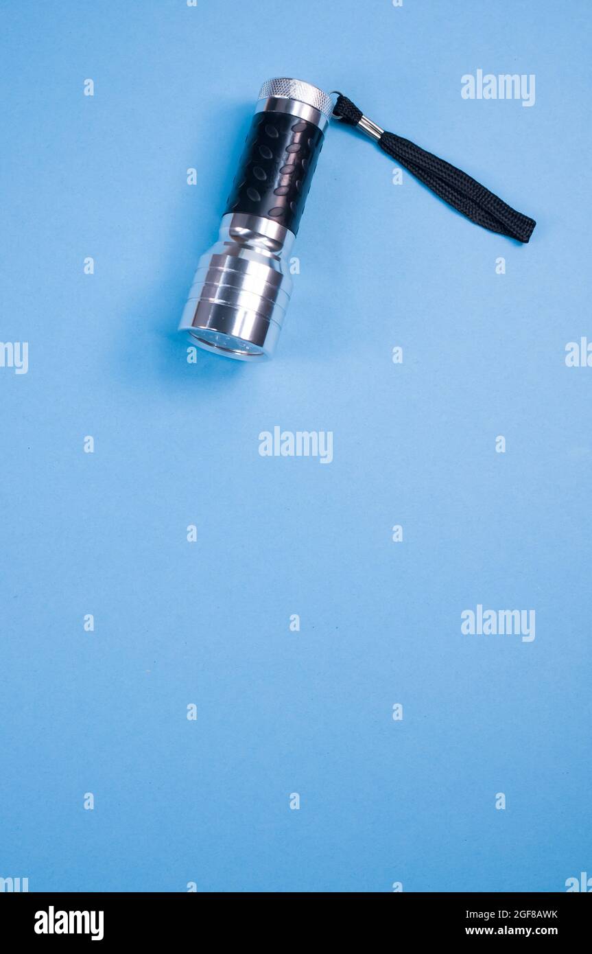 Closeup shot of a led fleshlight isolated on blue background Stock Photo -  Alamy