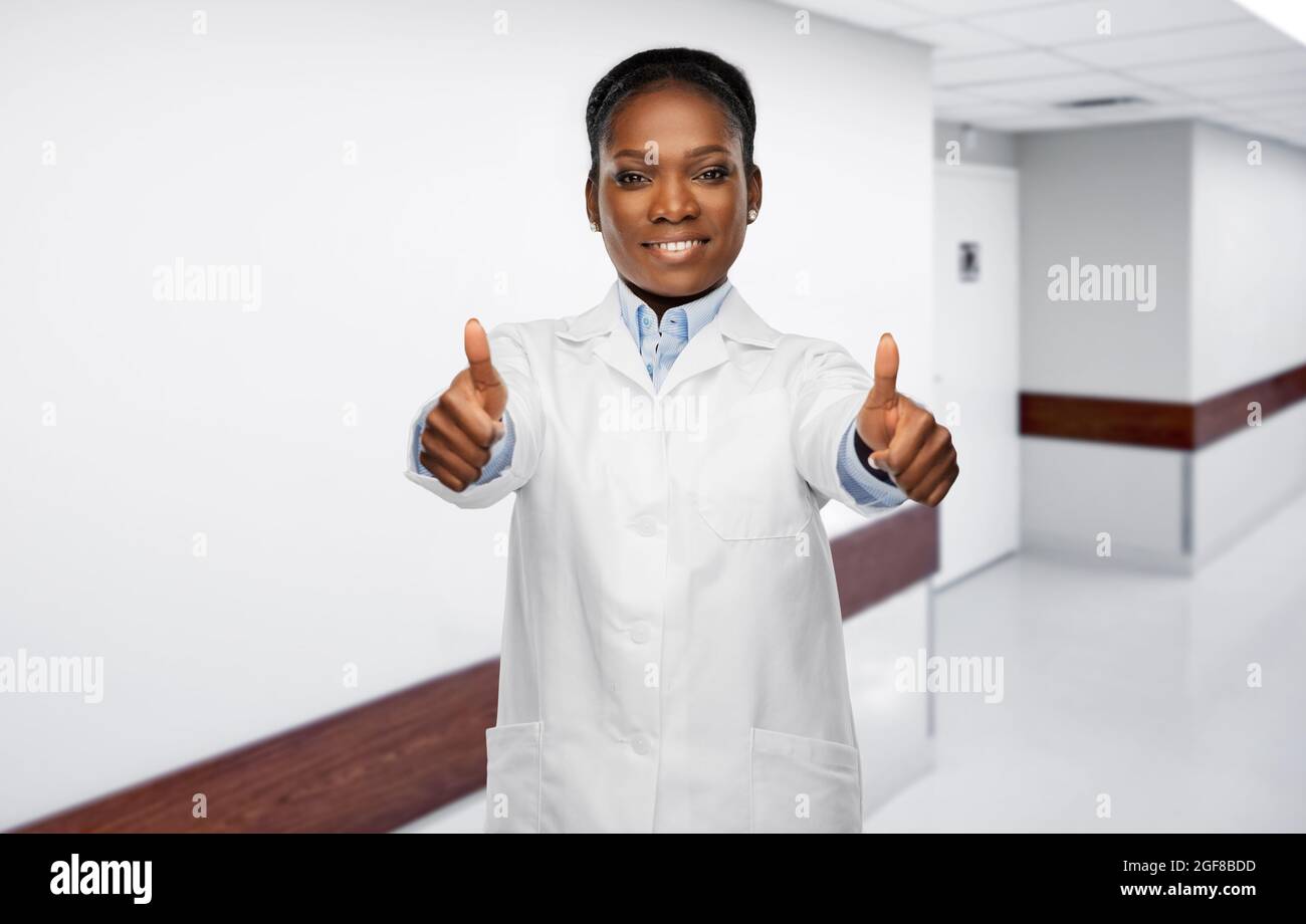 African american doctor thumbs up hi-res stock photography and images ...