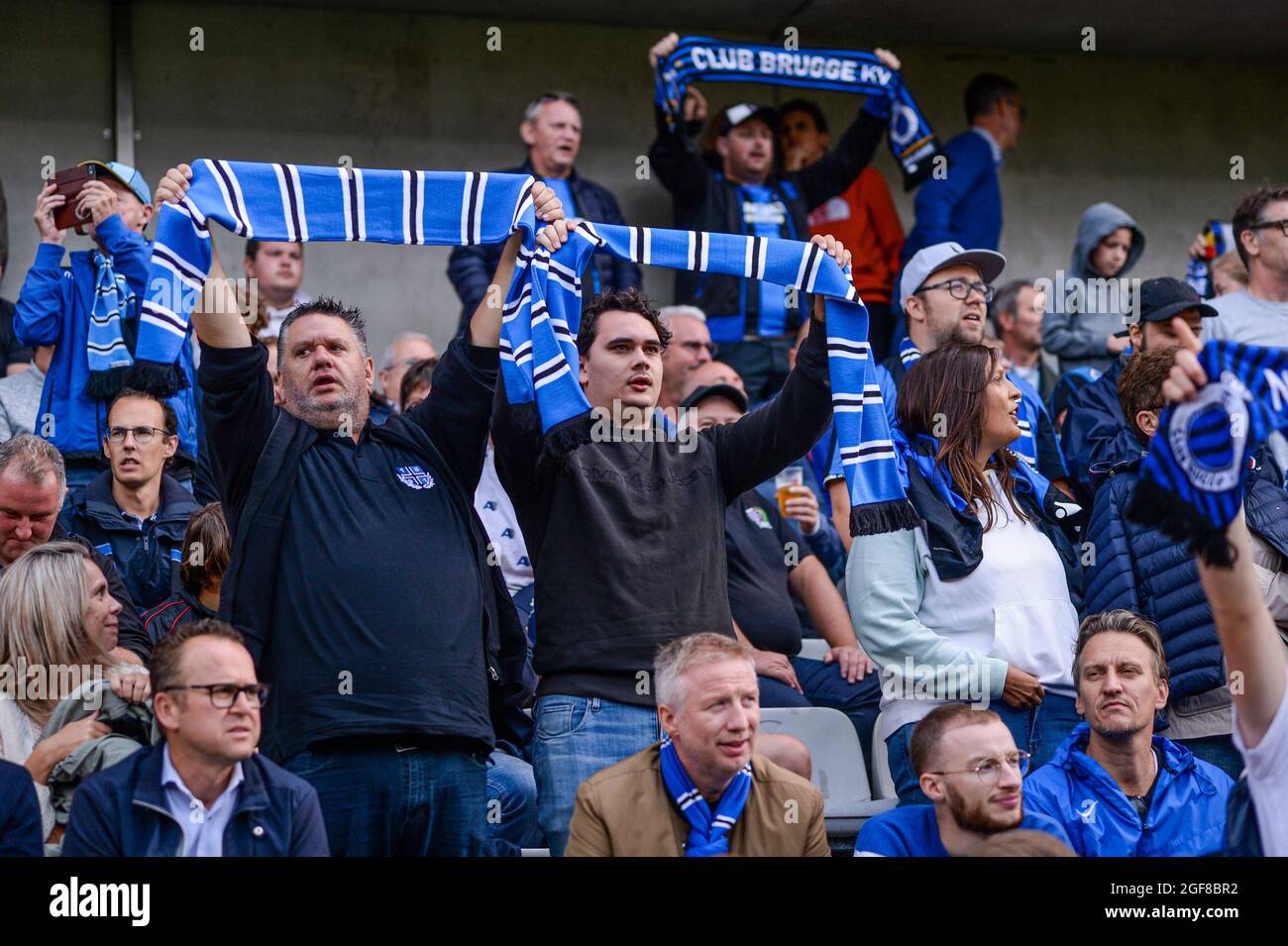 BRUSSELS, BELGIUM - MAY 8: fans of Club Brugge during the Jupiler