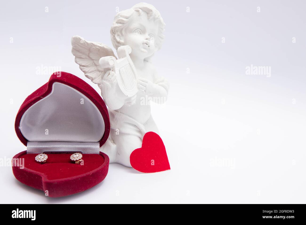 ceramic angel and jewelry box Stock Photo - Alamy