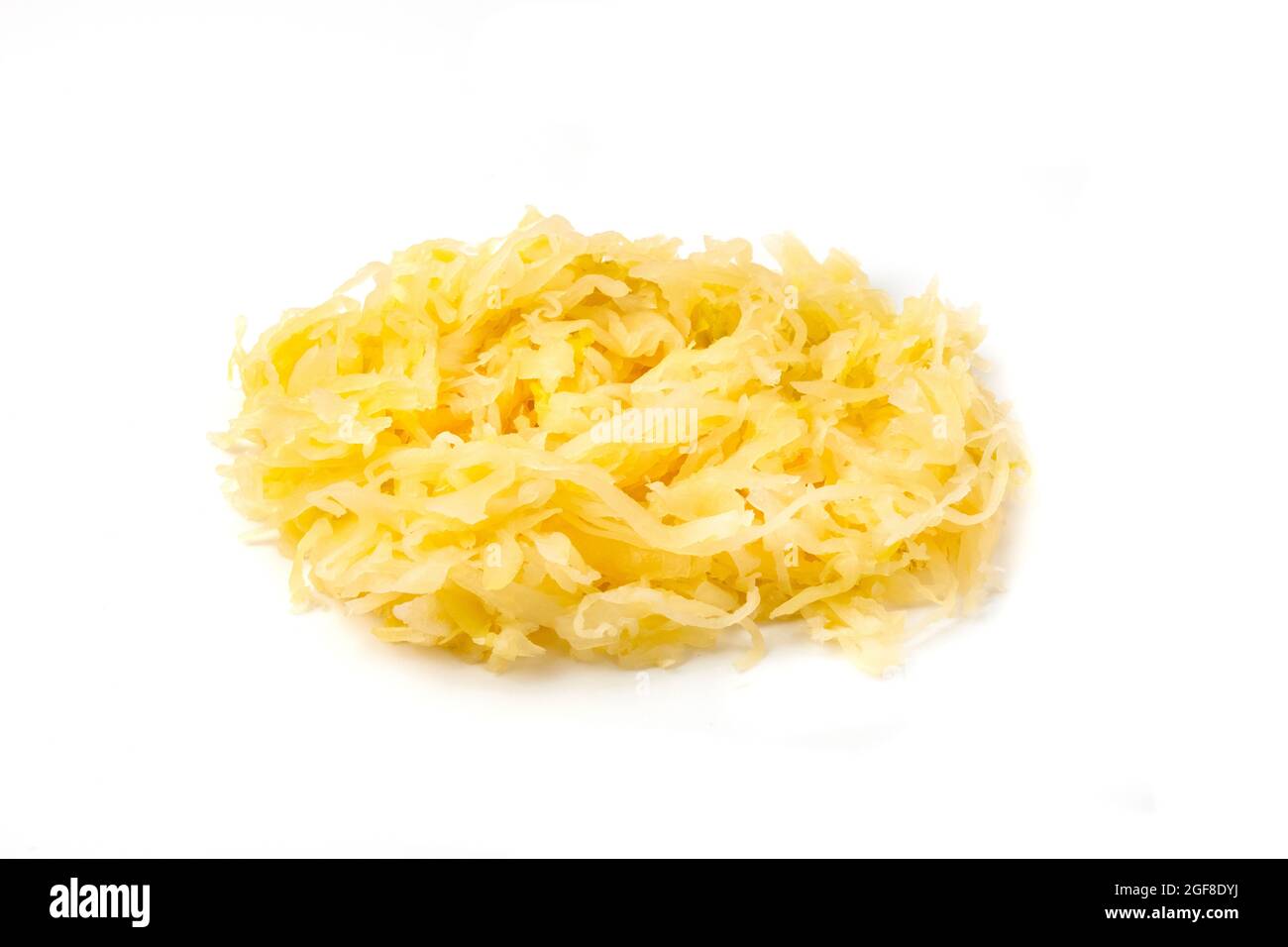 German sauerkraut on a white background Stock Photo