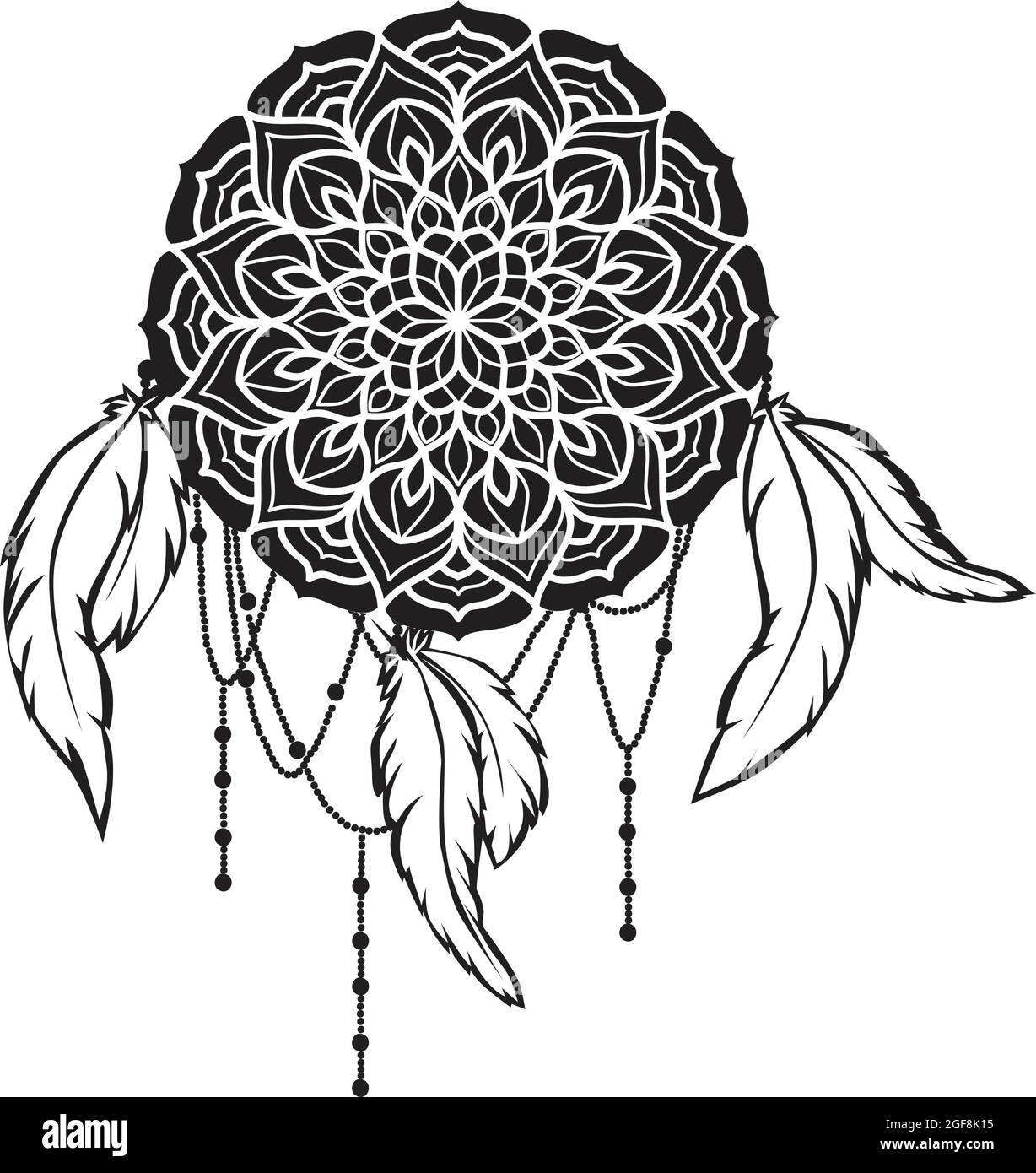 mandala dream catcher Stock Vector Image & Art Alamy