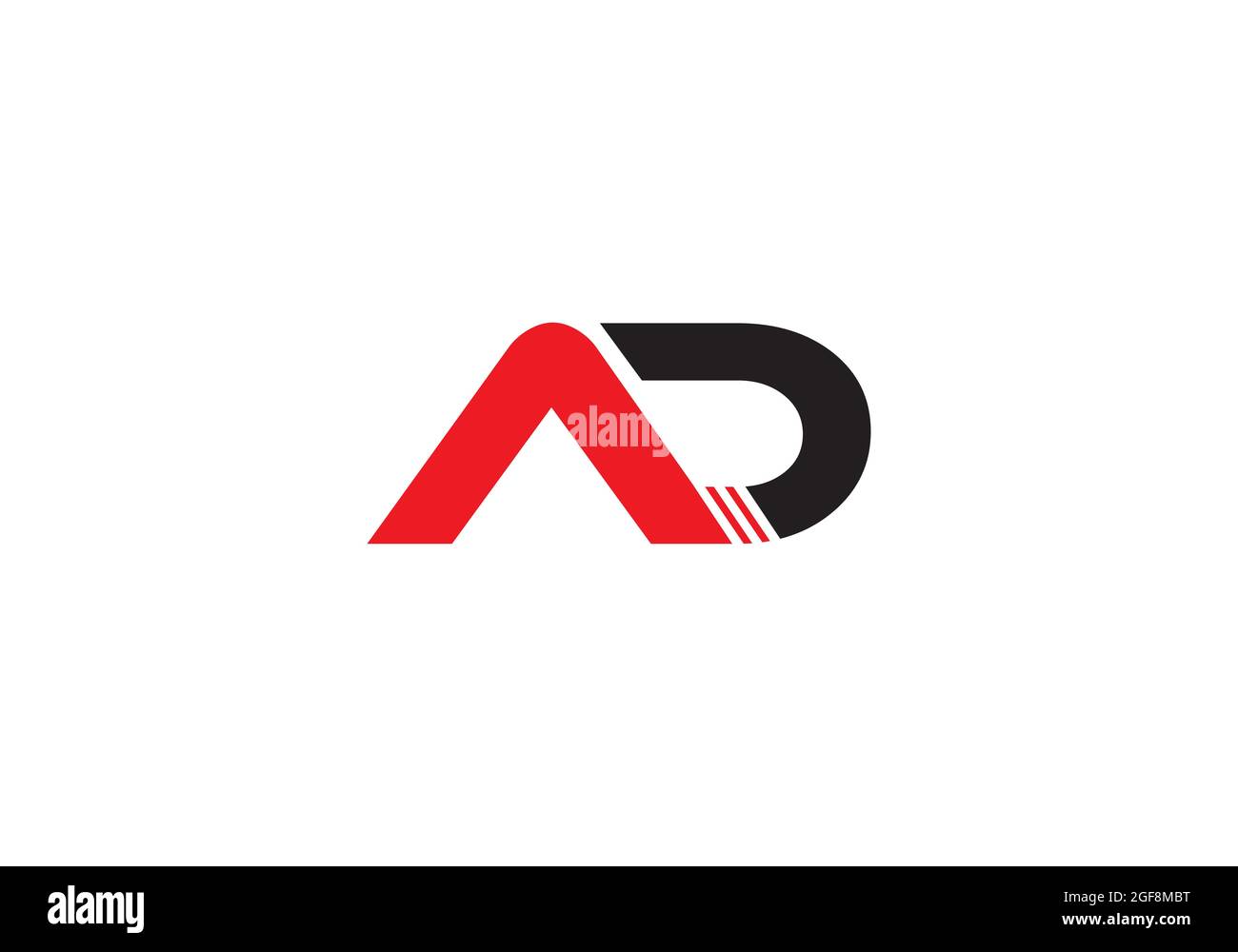 Letter AD creative modern logo design vector image Stock Vector Image ...