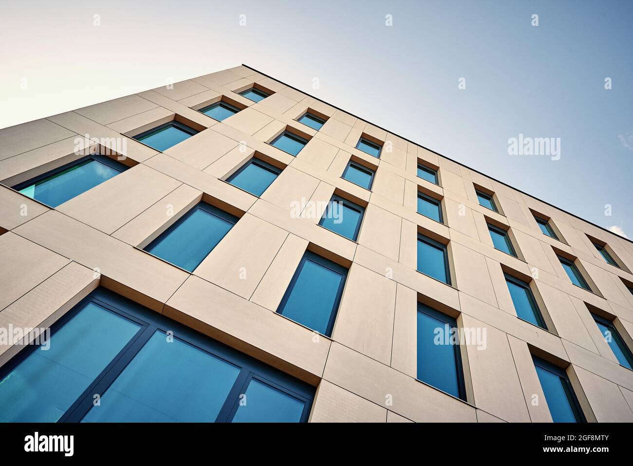 Facade of office building. Windows pattern on the residential building. Modern architecture style Stock Photo