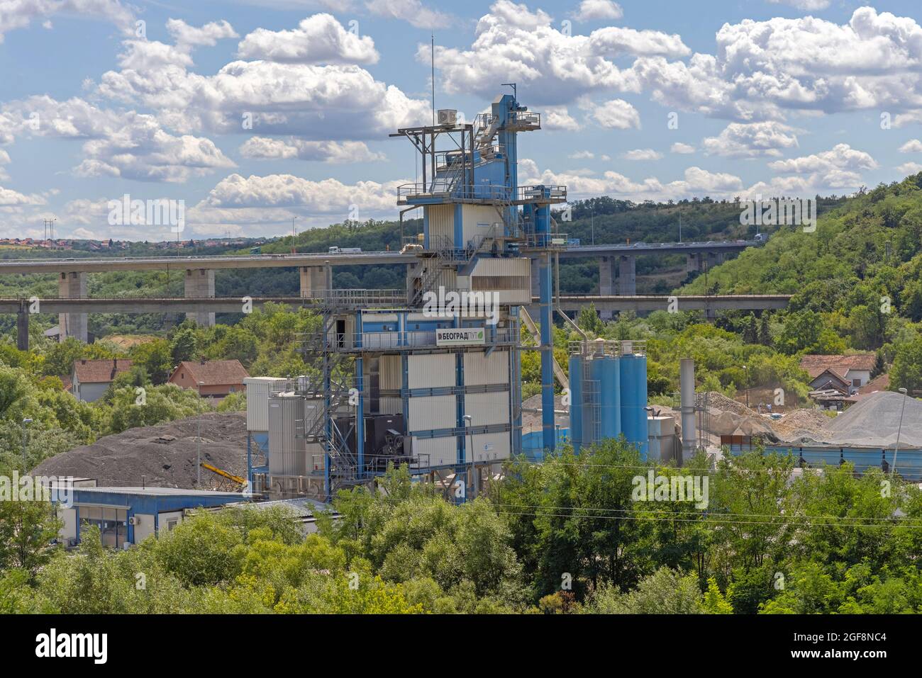 Belgrade, Serbia - August 06, 2021: Benninghoven Big Asphalt Mixing Plant  in Belgrade, Serbia Stock Photo - Alamy