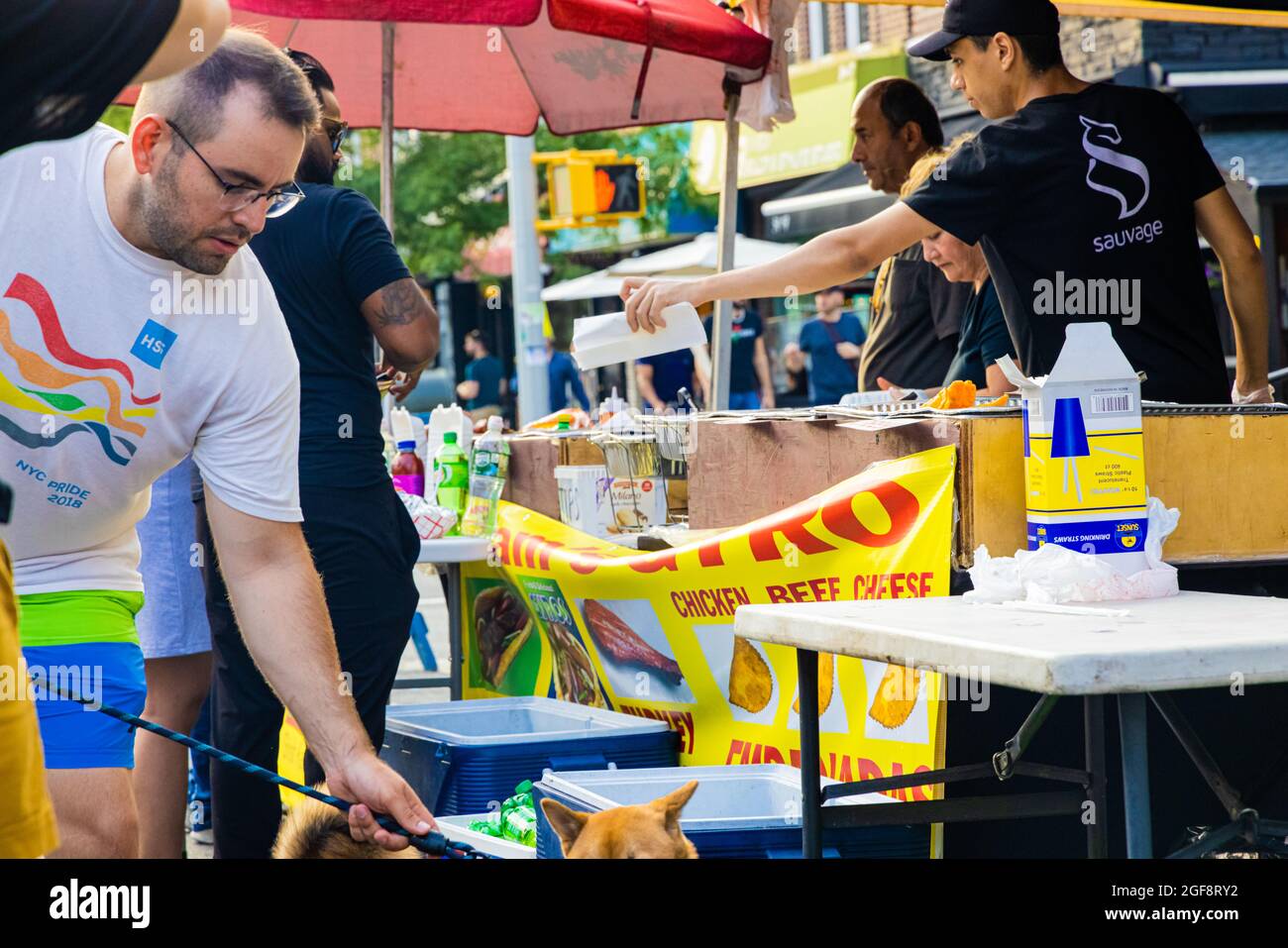 QUEENS, UNITED STATES Jul 26, 2021 The Astoria street fair and fruit