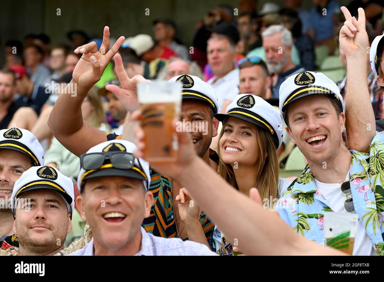 New Zealand cricket fans supporters at Edgbaston for England v New
