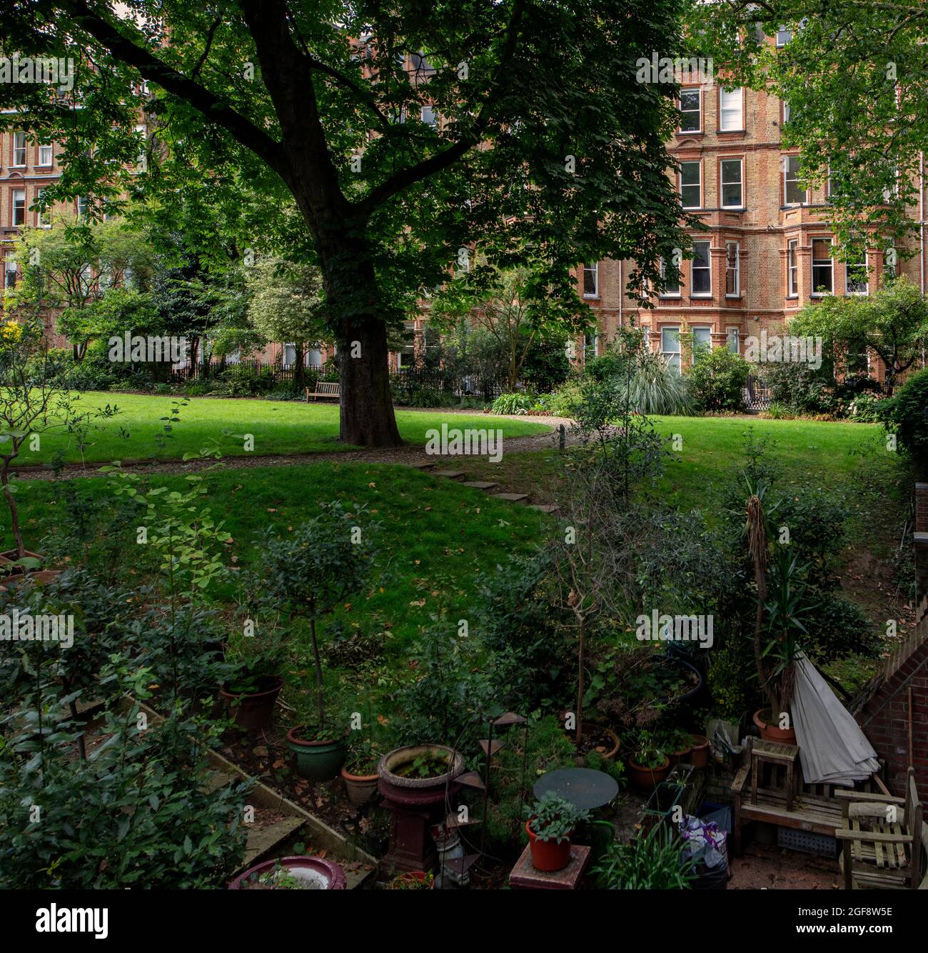Gloucester Park, the gardens on Harrington Gardens, South Kensington