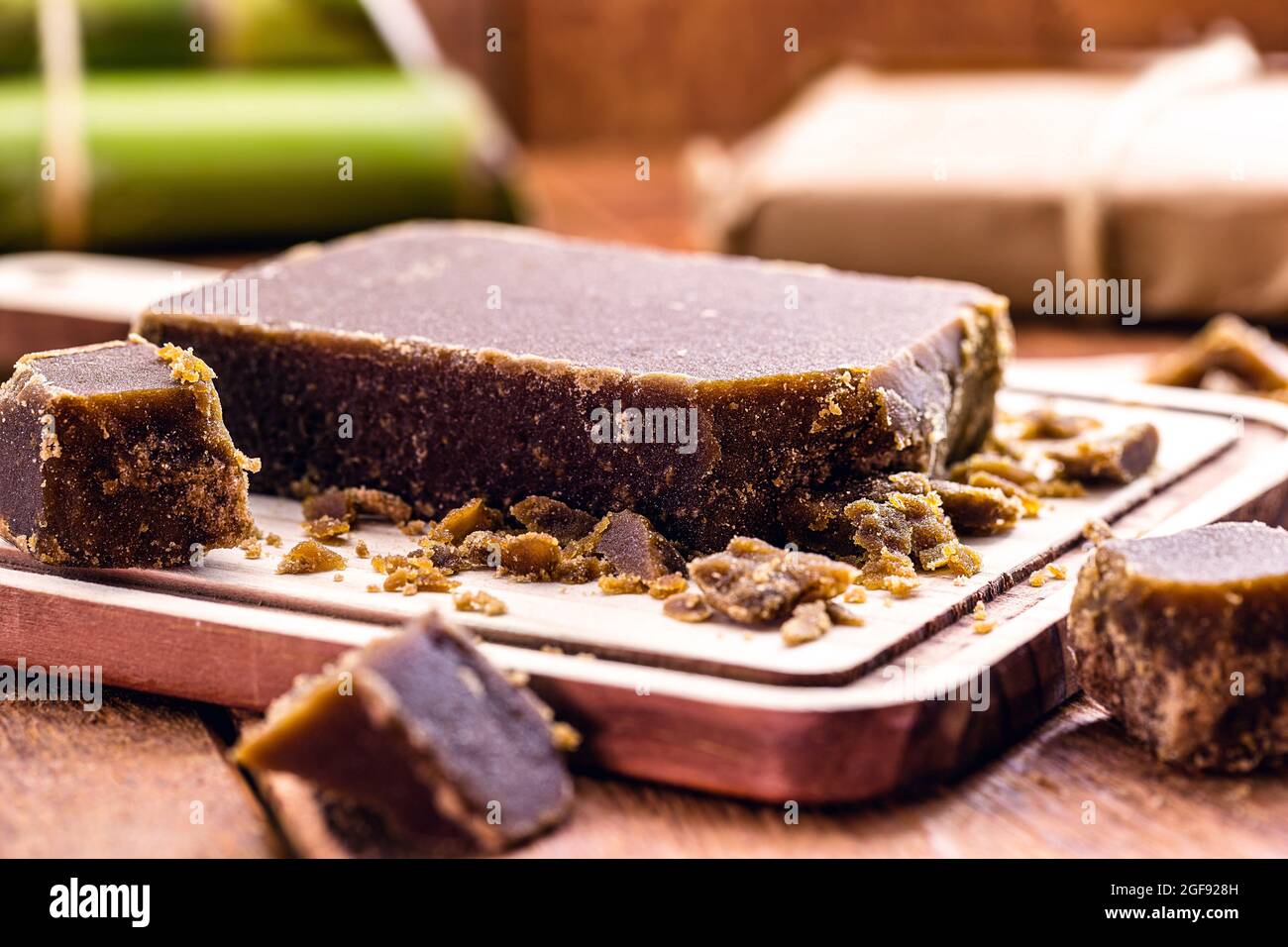 candy made from brown sugar bar and pieces, candy made from sugar cane