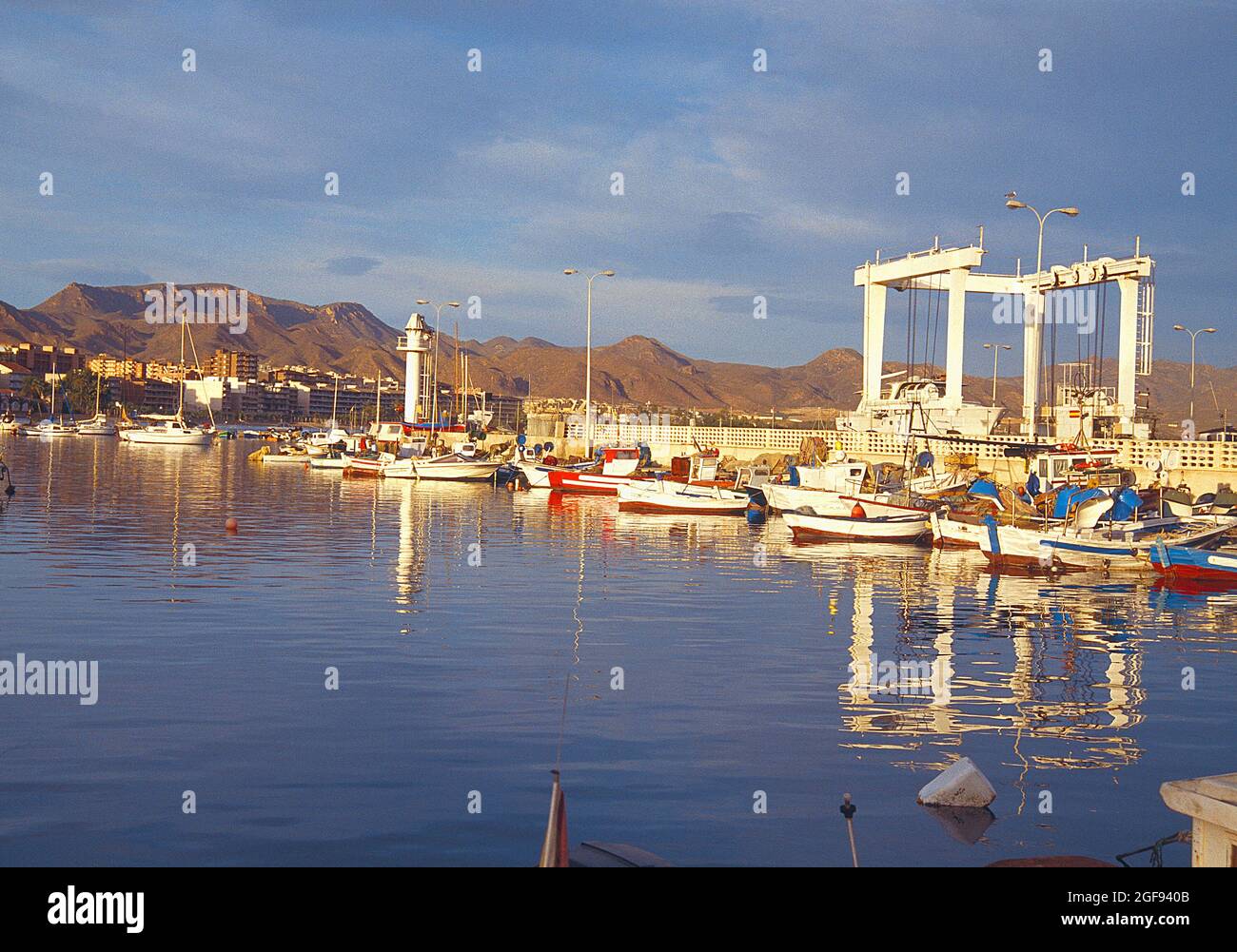 Fishing harbour. Puerto de Mazarron, Murcia, Spain. Stock Photo
