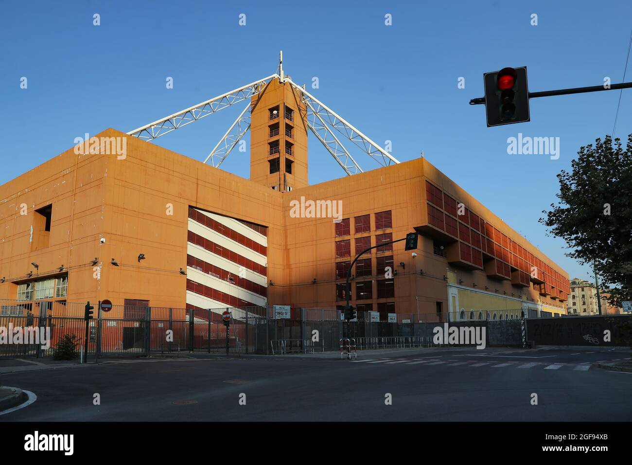 Genoa, Italy, 23rd August 2021. A general view of the stadium prior to the Serie A match at Luigi Ferraris, Genoa. Picture credit should read: Jonathan Moscrop / Sportimage Stock Photo