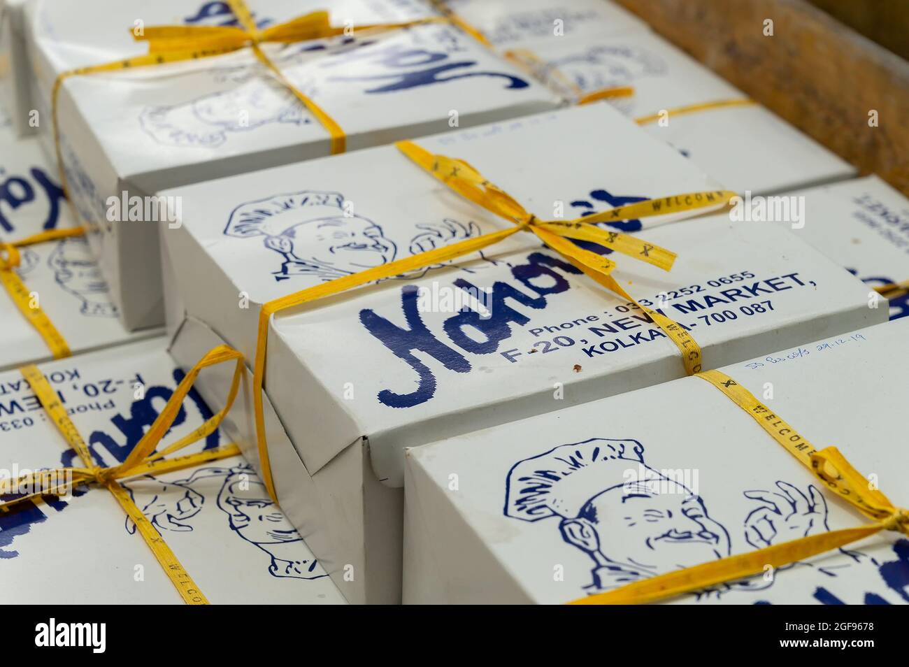 Kolkata, West Bengal, India 29th Dcemeber 2019 Famous cakes are