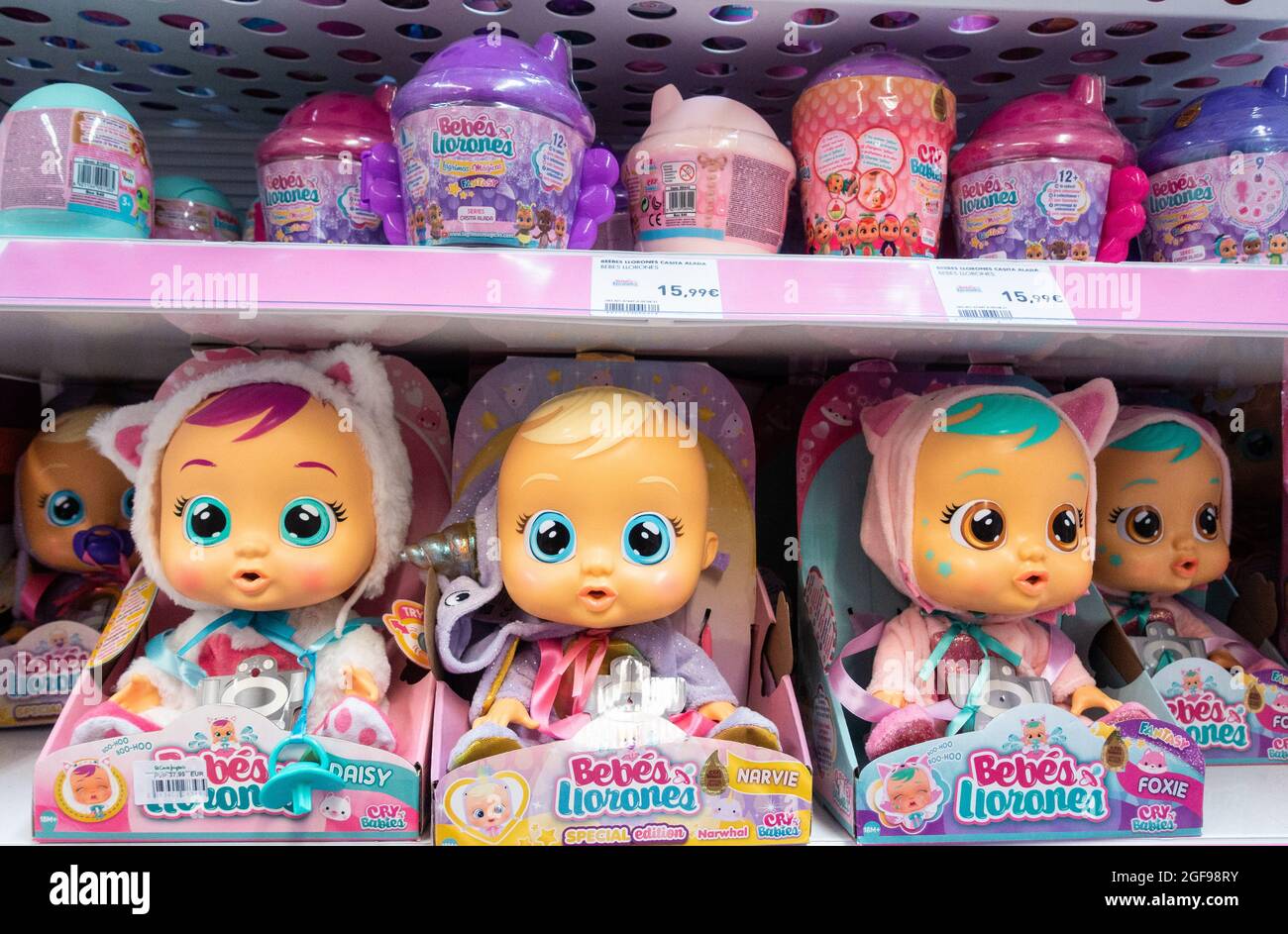 Cry Babies dolls (Bebes Spanish) in toy store in Spain Stock Photo - Alamy