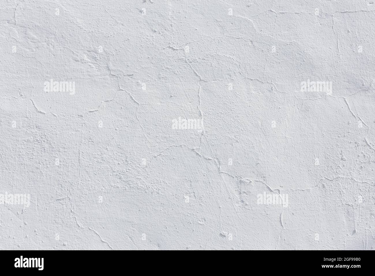 shabby white plaster texture and full frame background Stock Photo