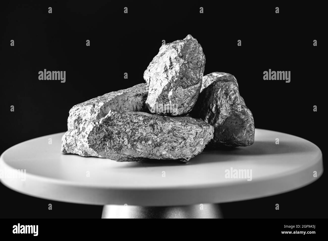 aluminum, geology, tin ingots, shiny, pegmatite, hydrothermal, background, oxide, closeup, bolivia, industrial, chemical element, stone, metallic, sam Stock Photo