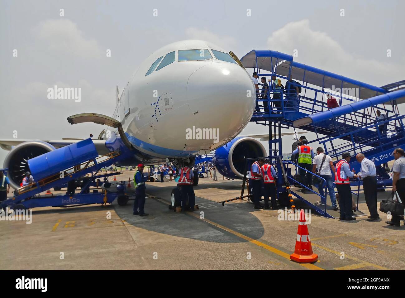 Kolkata, West Bengal, India May 14 2019 Passengers are boarding