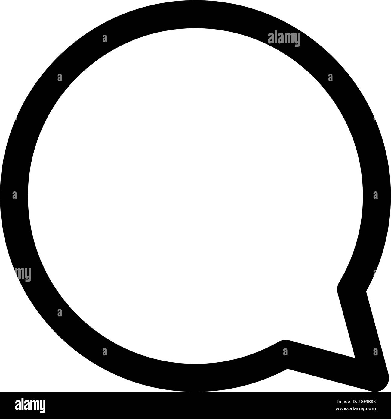 Kyiv, Ukraine - August 1, 2021: Speech bubble black line icon. Popular  instagram media element. Dialog, send, sms, message symbol Stock Vector  Image & Art - Alamy