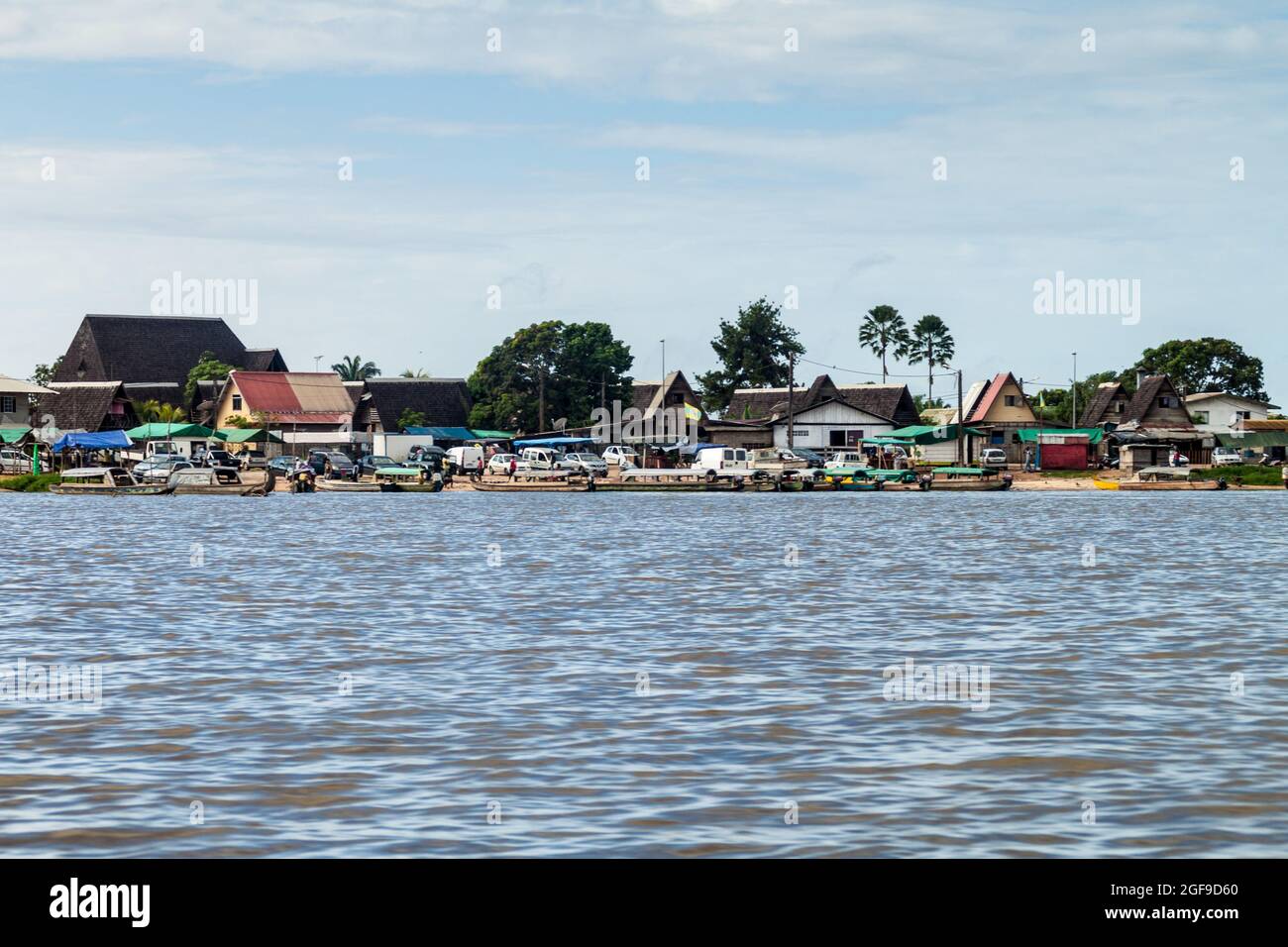 Riverbanks in St Laurent du Maroni, French Guiana Stock Photo