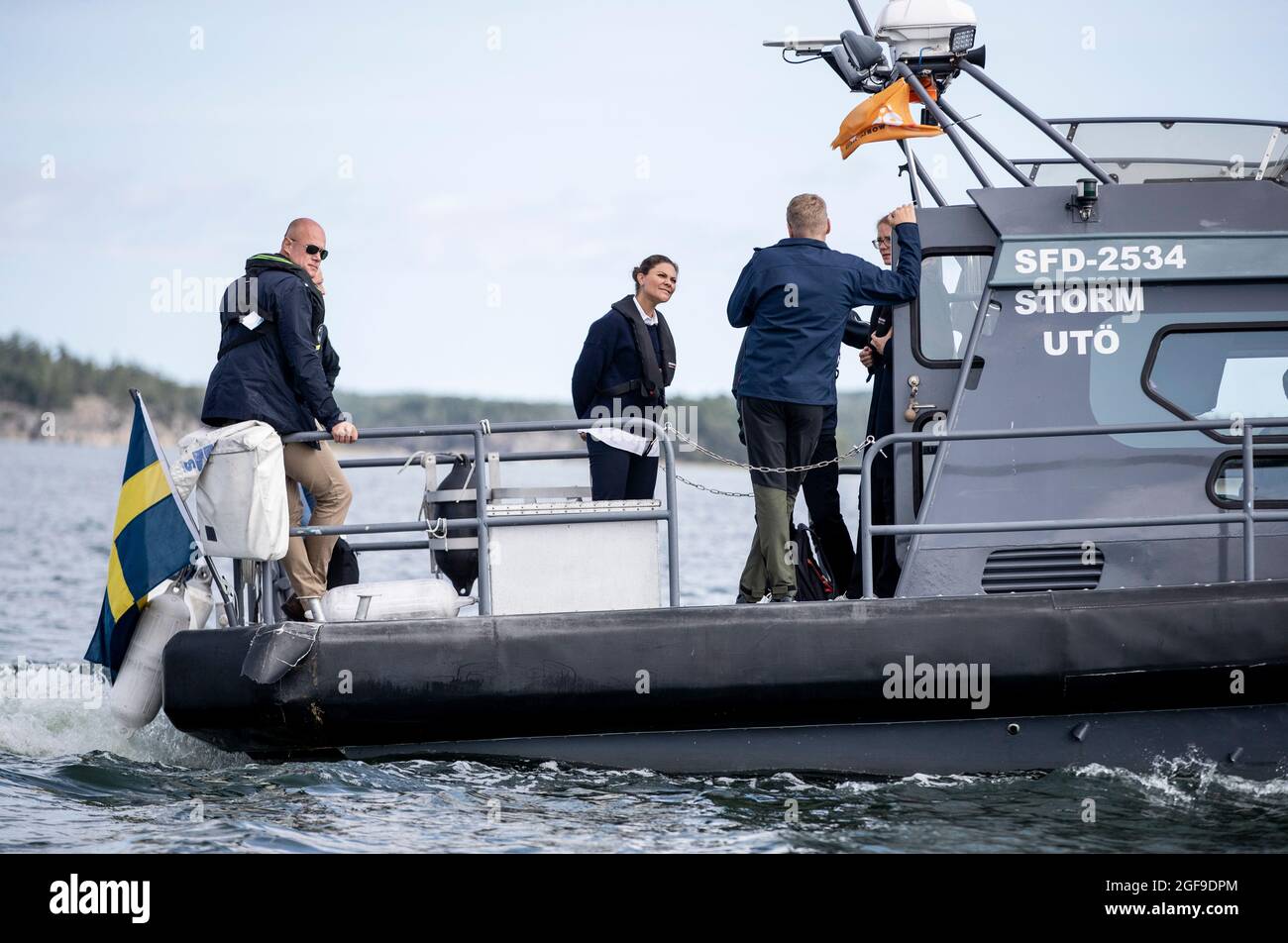 Crown Princess Victoria visits Alo (Swedish: l) and Uto (Swedish Ut) in  the Stockholm Archipelago in Sweden on August 24, 2021. Photo: Christine  Olsson / TT / kod 10430 Stock Photo - Alamy