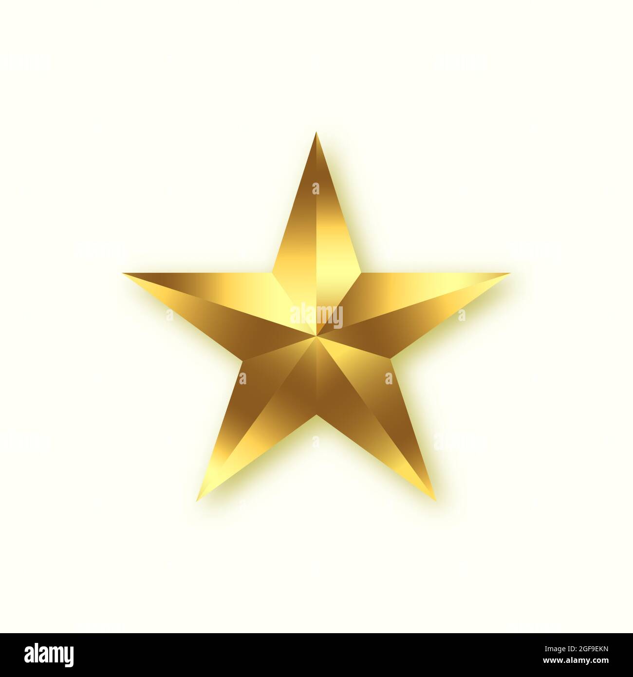 Gold Star Vector shiny gold star Design element Stock Vector Image