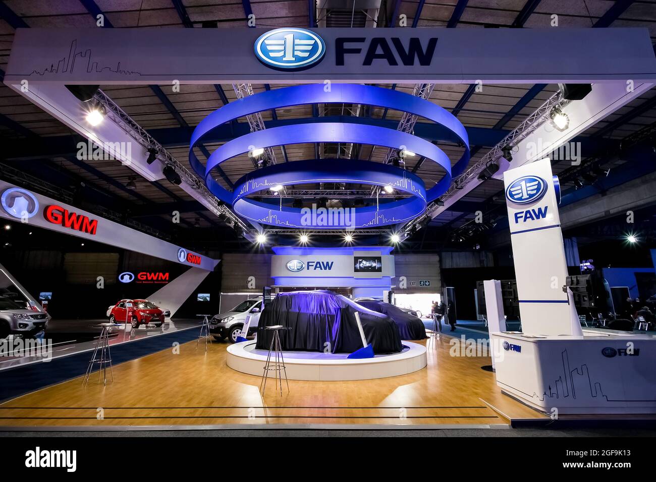 JOHANNESBURG, SOUTH AFRICA Aug 05, 2021 The FAW brand of cars and