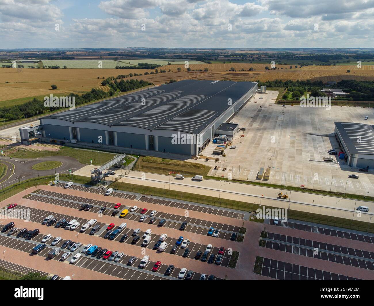 Aerial view of the Tritax Symmetry development at Symmetry Park