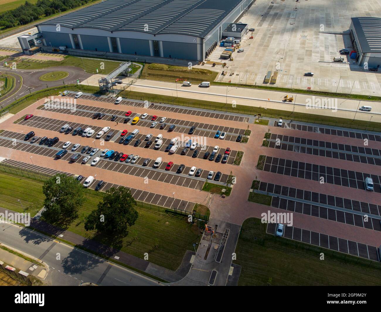Aerial view of the Tritax Symmetry development at Symmetry Park