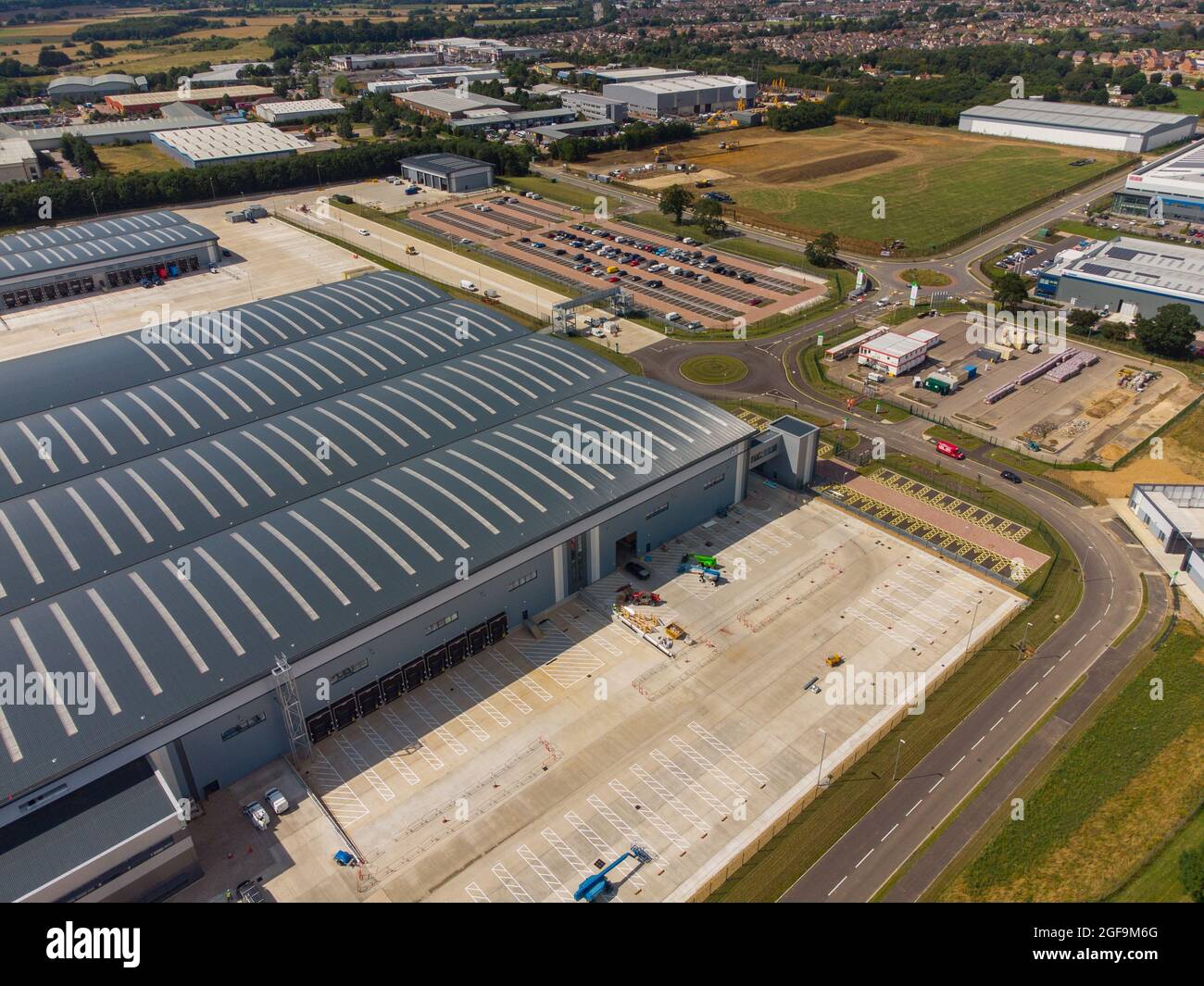 Aerial view of the Tritax Symmetry development at Symmetry Park