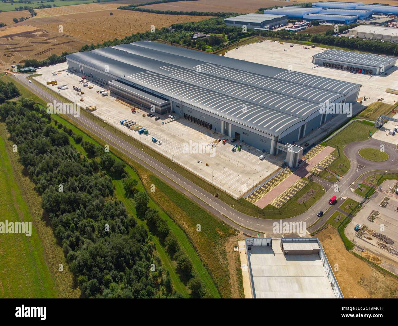 Aerial view of the Tritax Symmetry development at Symmetry Park