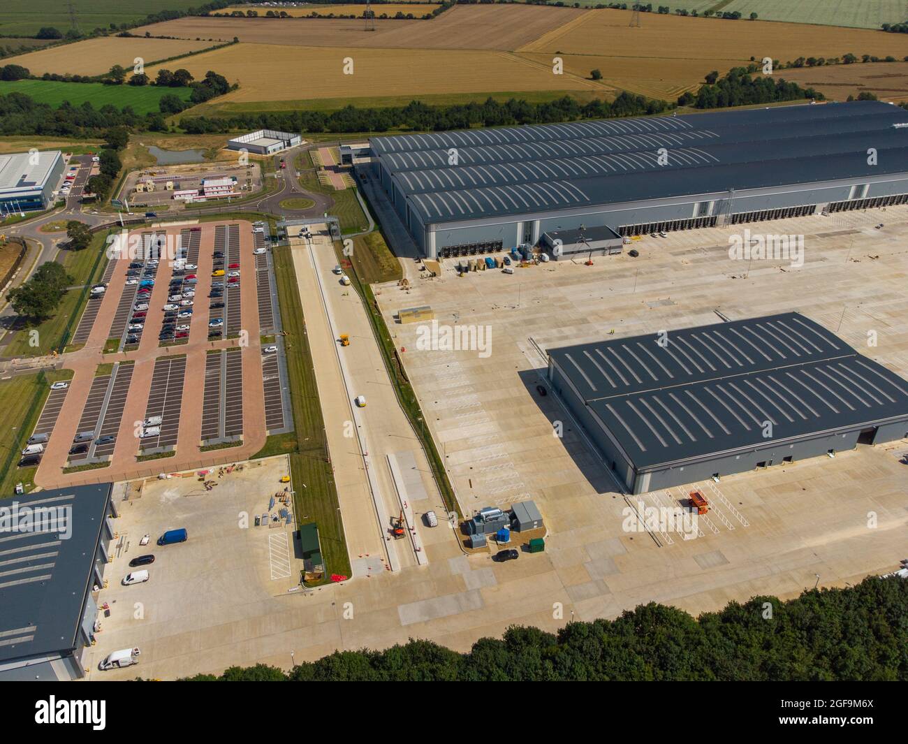 Aerial view of the Tritax Symmetry development at Symmetry Park