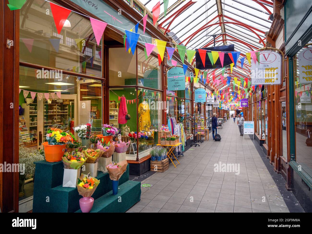 Shopping arcade off King Street, Great Yarmouth, Norfolk, East Anglia, England, UK Stock Photo
