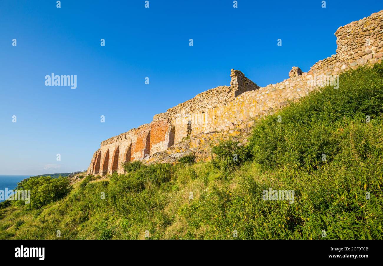 Hammershus Ruins Castle in Bornholm, Denmark Stock Photo Alamy