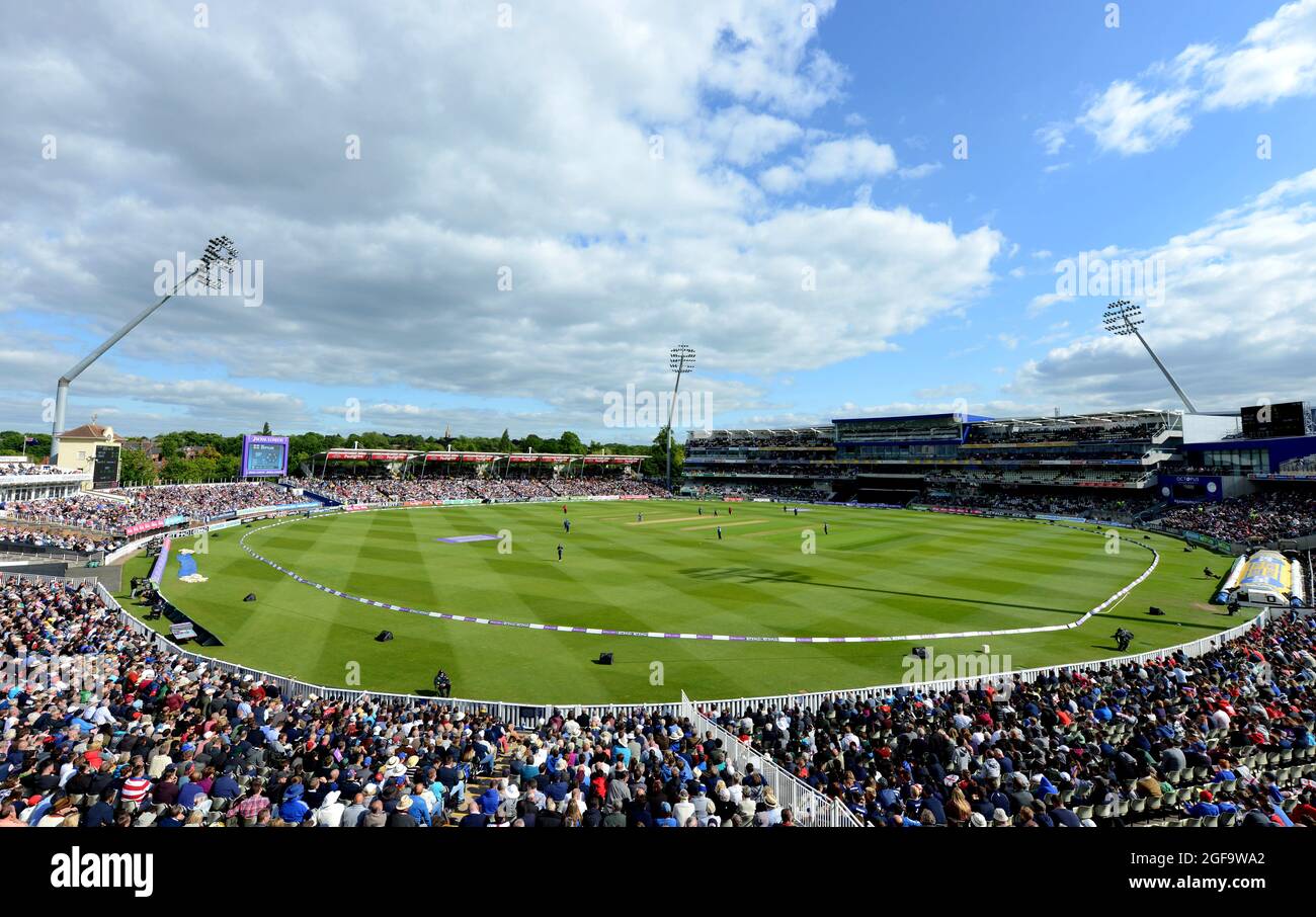 Edgbaston Cricket Ground ODI Royal London One-Day match between England and New Zealand 09/06/2015 Stock Photo