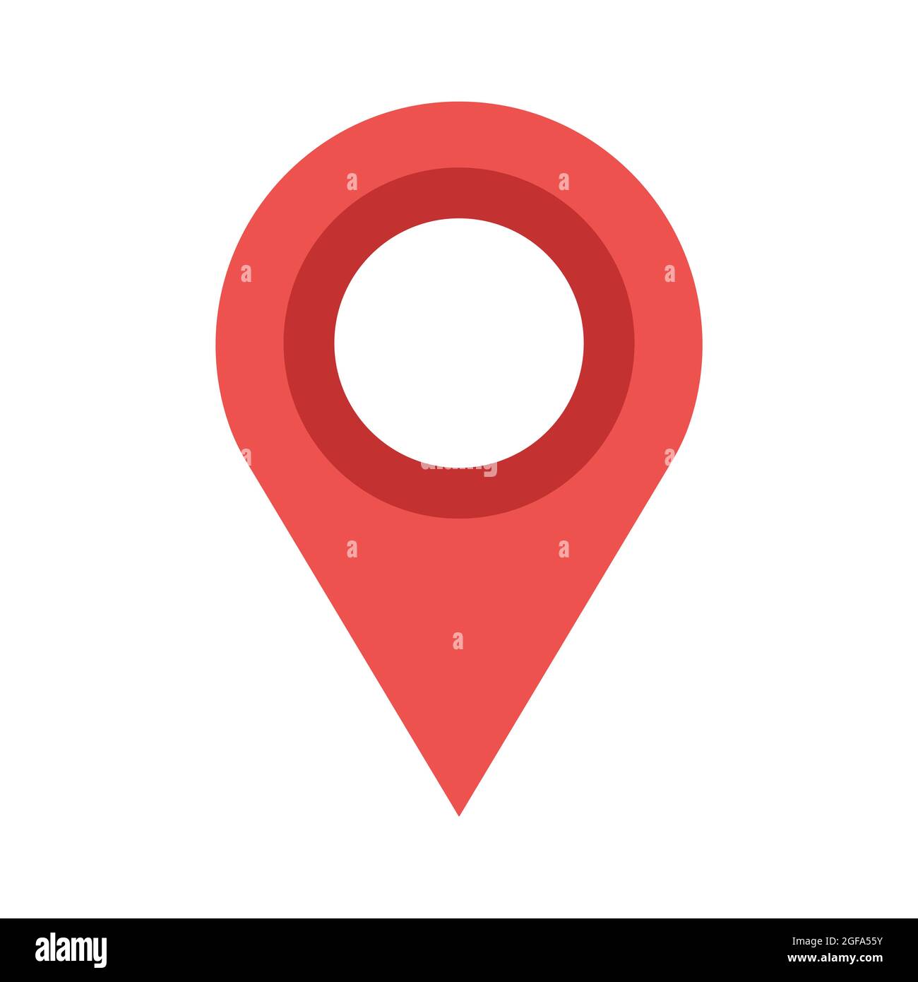 Red Map Pin Vector Illustration Icon Isolated White Button Element Position Point Pin Map Direction Marker Place Label Attach Thumbtack Location Poi Stock Vector Image Art Alamy