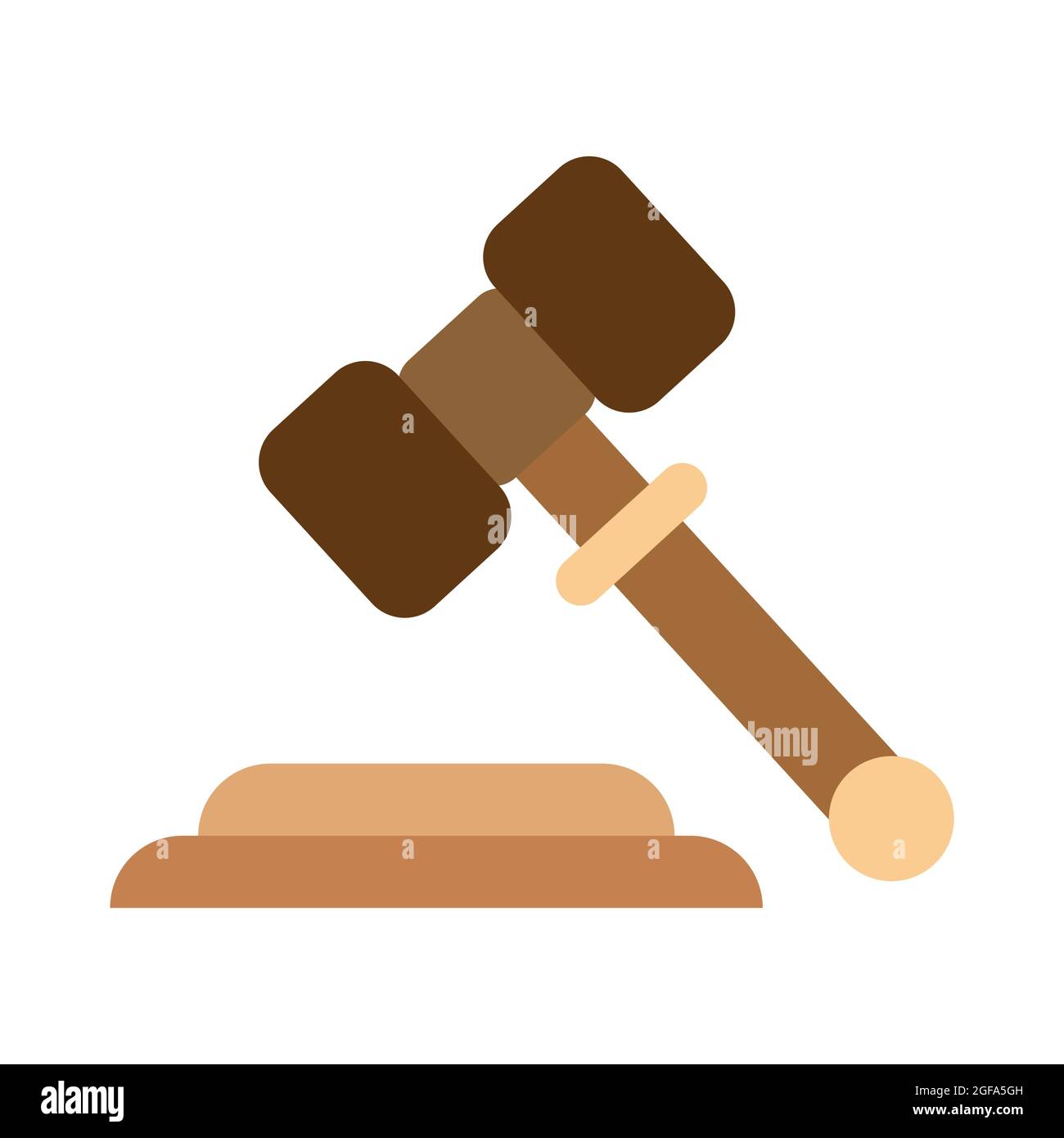Law gavel judge hammer vector illustration icon. Judgement symbol auction  decision judge gavel verdict legal mallet. Justice courthouse concept  punish Stock Vector Image & Art - Alamy