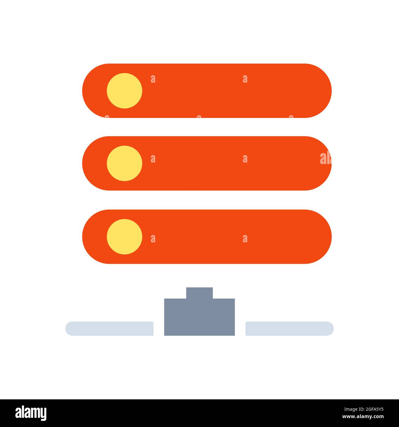 Database data vector icon technology information internet storage. Network server database web icon illustration center base. Cloud security connectio Stock Vector
