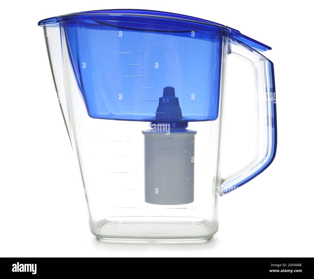 Water filter jug, isolated on white Stock Photo Alamy
