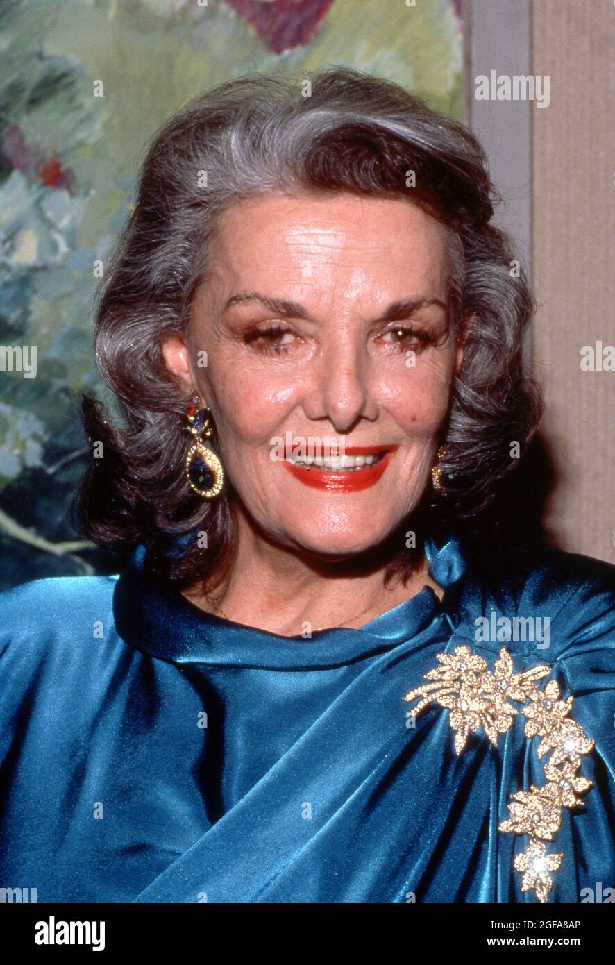 Jane Russell February 1990 Credit: Ralph Dominguez/MediaPunch Stock ...