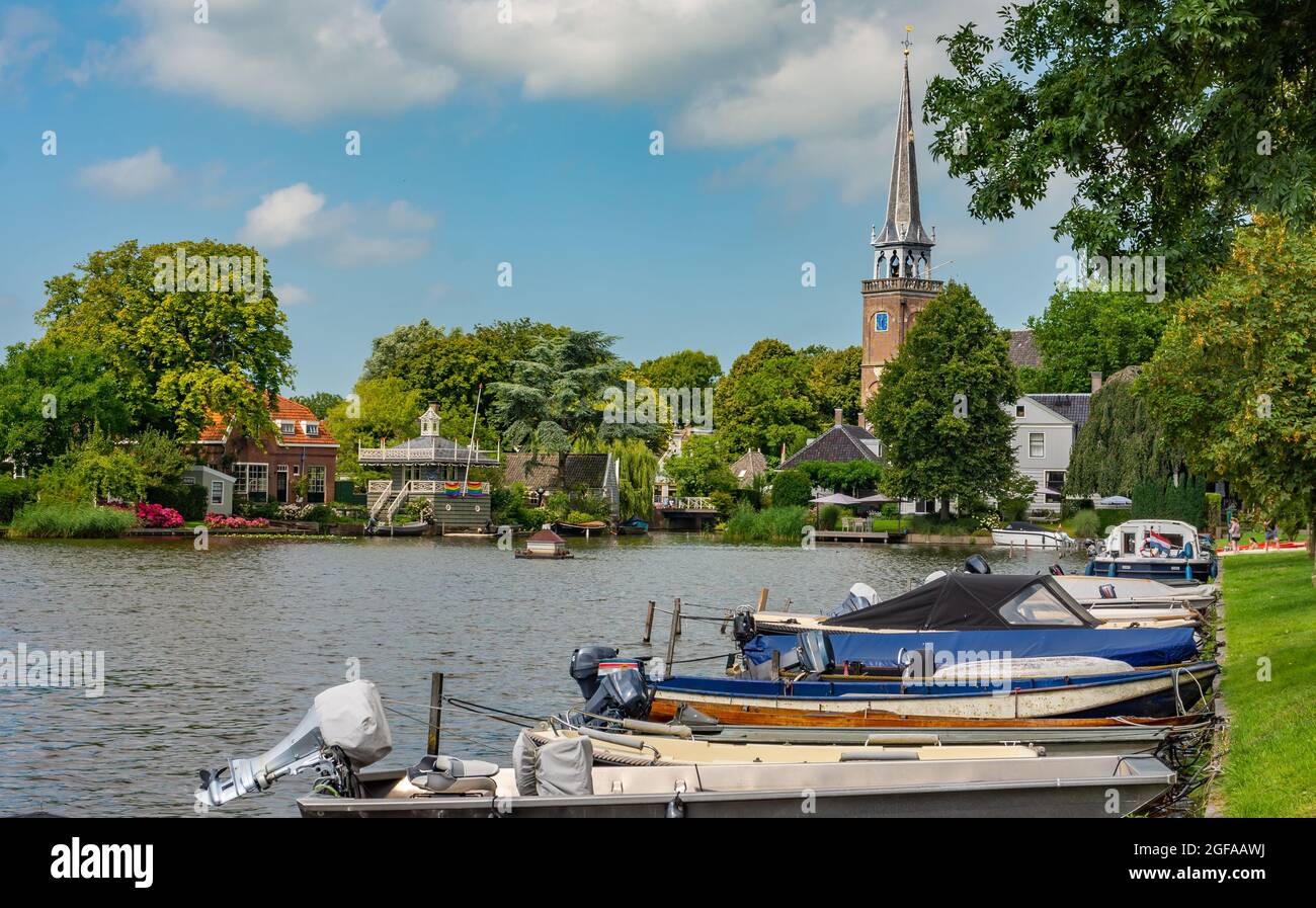 Broek in Waterland, a popular tourist town in Province North Holland Stock Photo