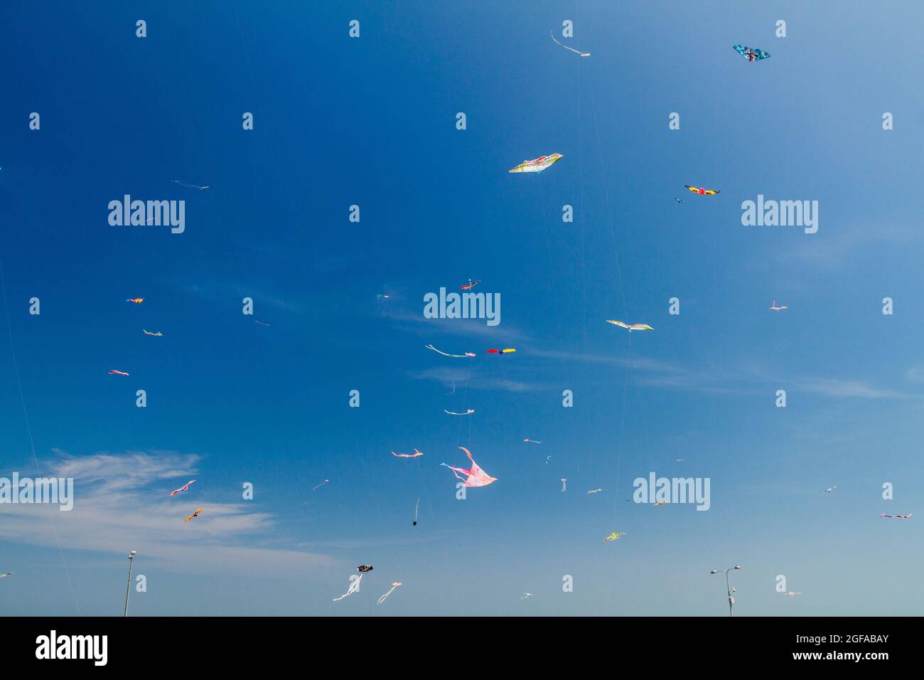Kites flying in the sky Stock Photo Alamy