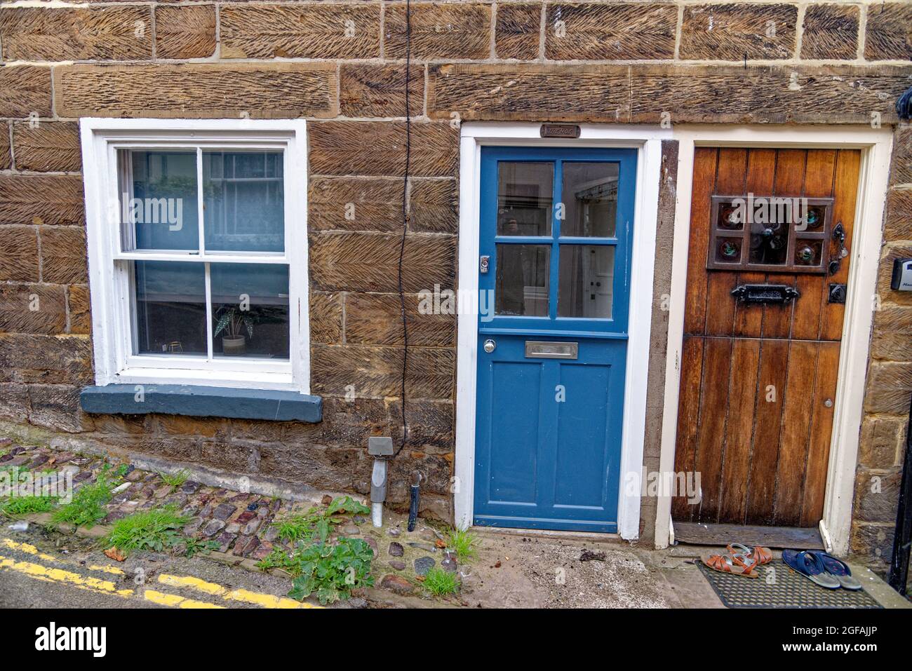 Robin Hood's Bay small fishing village and a bay in in the North York