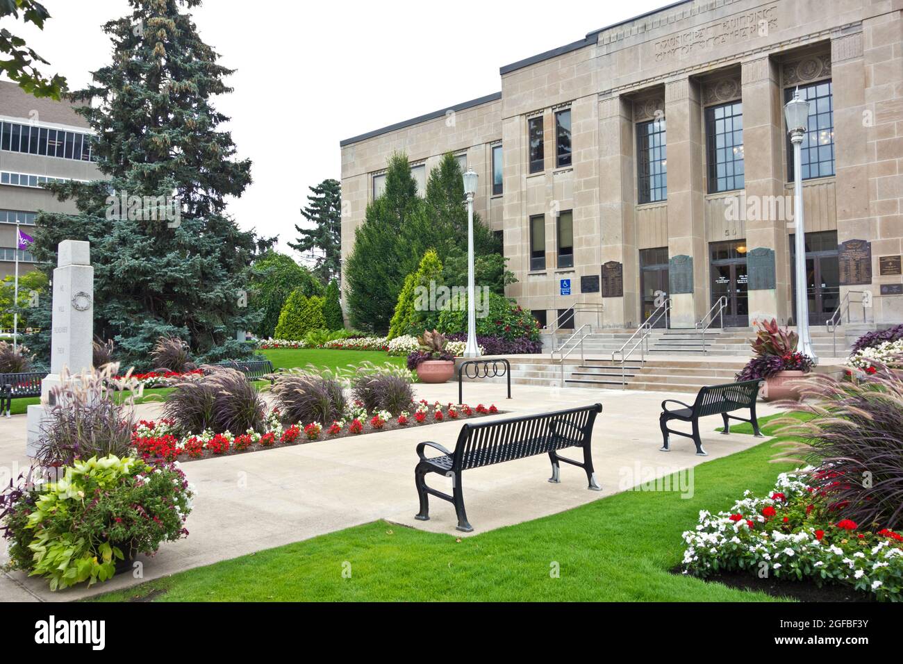 City Hall building in St. Catharines, Ontario Canada. Stock Photo