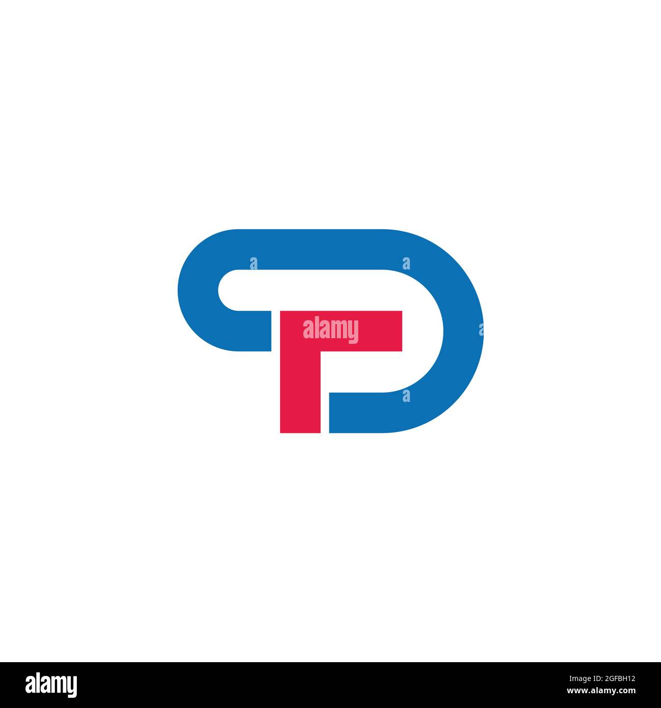 letter dr simple geometric line colorful logo vector Stock Vector